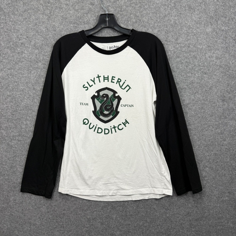 Harry Potter The Expedition Slytherin‎ Quidditch Team Captain Raglan Shirt Men L